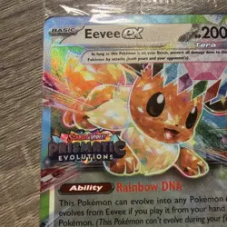 Pokemon Eevee EX 75/131 Stamped Prismatic Evolutions Surprise Box Promo Sealed - Image 3