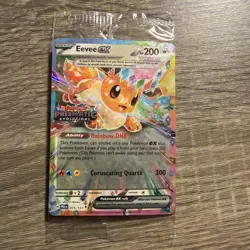 Pokemon Eevee EX 75/131 Stamped Prismatic Evolutions Surprise Box Promo Sealed - Image 1