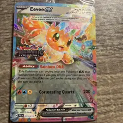 Pokemon Eevee EX 75/131 Stamped Prismatic Evolutions Surprise Box Promo Sealed - Image 2