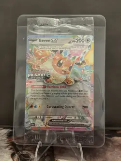 Pokemon Eevee EX 75/131 Stamped Prismatic Evolutions Surprise Box Promo Sealed - Image 1