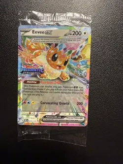 Pokemon Eevee EX 75/131 Stamped Prismatic Evolutions Surprise Box Promo Sealed - Image 1
