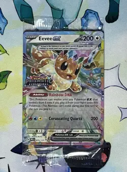 Pokemon Eevee EX 75/131 Stamped Prismatic Evolutions Surprise Box Promo Sealed b - Image 1