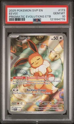 PSA 10 2025 POKEMON SVP EN-SV PRISMATIC EVOLUTIONS ETB PROMO #173 EEVEE - Image 1