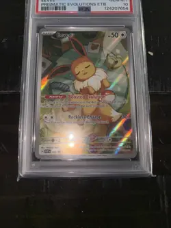 Pokemon 2025 SVP EN-SV Prismatic Evolutions ETB Promo #173 Eevee PSA 10 Gem Mint - Image 3