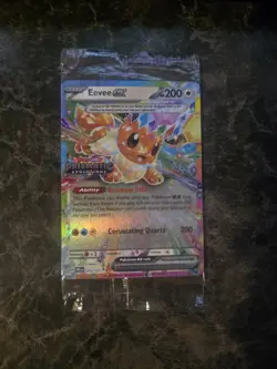 Pokemon TCG Eevee ex 75/131 Prismatic Evolutions Stamped Promo Sealed NM - Image 1