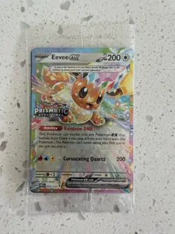 Pokemon Eevee EX 75/131 Stamped Prismatic Evolutions Surprise Box Promo Sealed - Image 1