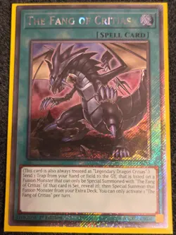 Near Mint, English Yu Gi Oh The Fang of Critias - RA04-EN255 - Platinum Secret R - Image 1