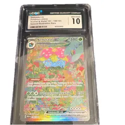 Pokemon Venusaur ex 198/165 Scarlet & Violet 151 CGC 10 Special Illustration Ho. - Image 1