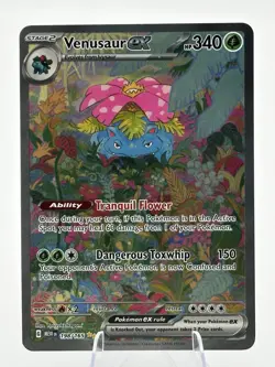 2023 Pokemon Venusaur Ex 198/165 Scarlet & Violet 151 Special Illustration Rare - Image 1