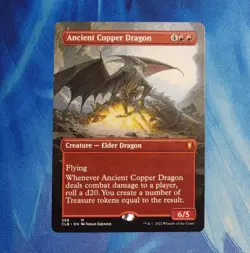 Ancient Copper Dragon (Borderless) Commander Legends:Battle for Baldur's Gate NM - Image 1