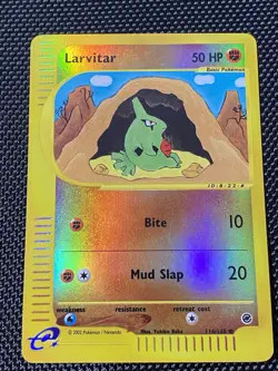 Larvitar 116/165 Reverse Holo Expedition Pokemon Card for E-Reader LP/NM - Image 1