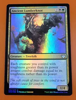 1x Ancient Lumberknot | FOIL | Innistrad Crimson Vow | MTG Magic Cards - Image 1