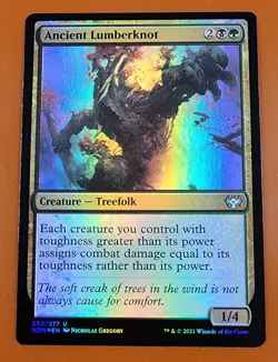 1x Ancient Lumberknot | FOIL | Innistrad Crimson Vow | MTG Magic Cards - Image 3