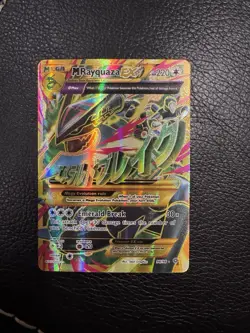 Pokemon TCG M Rayquaza EX Full Art Ultra Rare Ancient Origins Card 98/98 - Image 1
