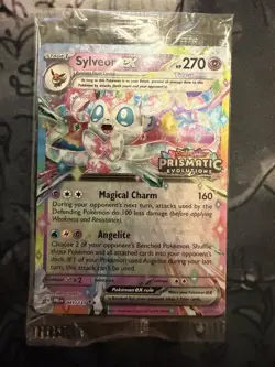 Pokemon TCG Sylveon ex - 041/131 (Prismatic Evolutions Stamp) Promo Card SEALED - Image 1