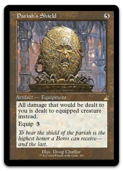 Pariah's Shield (Retro Frame) #393 (NM) Ravnica Remastered RVR Magic MTG - Image 1