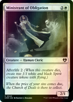 MTG Ministrant of Obligation Foil ** Commander Masters ** English - Image 1