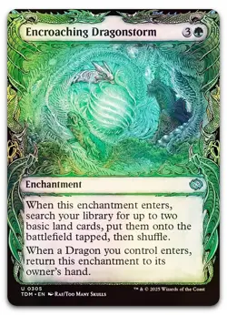 Encroaching Dragonstorm (Showcase) #305 (Foil) NM Tarkir Dragonstorm Magic MTG - Image 1