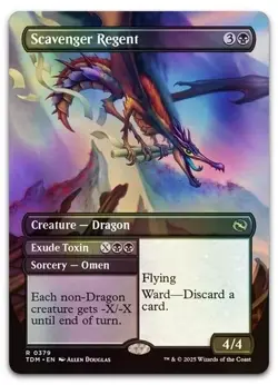 Scavenger Regent #379 (Borderless) (Foil) (NM) Tarkir Dragonstorm TDM Magic MTG - Image 1
