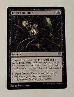 MTG Drown in Ichor - Phyrexia All Will Be One LP - Image 1