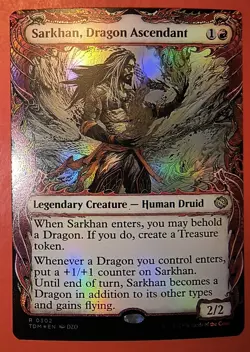 MTG: TARKIR DRAGONSTORM, SARKHAN, DRAGON ASCENDANT/ 0302, RARE /NM/FOIL - Image 1