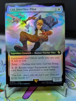 MTG Final Fanasty- Cid, Freeflier Pilot Borderless 131 Foil - Image 1