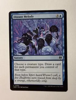 Distant Melody #89 (NM) Wilds of Eldraine WOC Magic MTG - Image 1