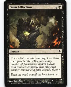Grim Affliction C New Phyrexia 63 NPH - Image 1
