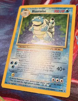 Pokemon TCG Blastoise 2/102 Holo Rare Base Set, Original LP - Image 2