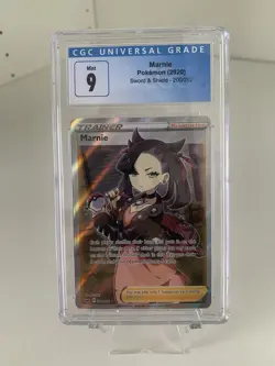 Pokemon Marnie 2020 Sword & Shield Full Art Trainer 200/202 - CGC 9 Mint - Image 1