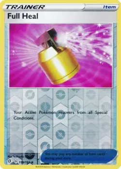 4x NM-Mint Full Heal - 159/192 - Uncommon - Reverse Holo Pokemon Rebel Clash - Image 1