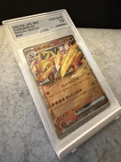 2023 Pokemon Japanese Charizard EX Special Deck 009/049 AGS Graded Legendary 10 - Image 1