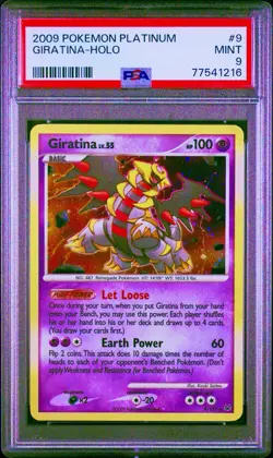 Giratina 9/127 Platinum Holo Pokemon 2009 PSA 9 - Image 1