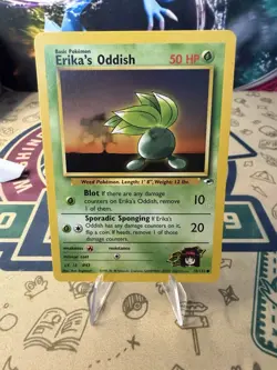Pokemon TCG Erika's Oddish Gym Heroes 78/132 Regular Unlimited Common - Image 1