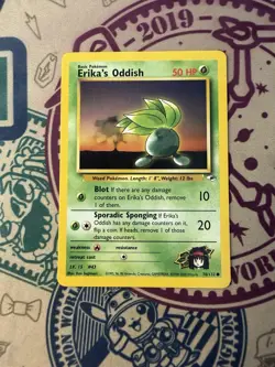 Pokemon TCG Erika's Oddish Gym Heroes 78/132 Regular Unlimited Common - Image 3