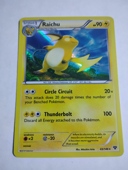 Pokemon TCG - XY Base Set - Raichu Holo Rare Holo 43/146 - Image 1
