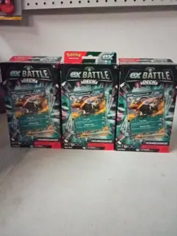 3 Pokemon TCG ex Battle Deck Bundle Houndoom ex Sealed Box Lot - Image 1