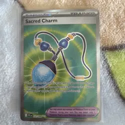 2025 Pokemon Phantasmal Flames Sacred Charm Full Art 122/094 FA - Image 1
