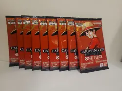 One Piece TCG OP13 Carrying On His Will Booster Packs Lots Of 9 - Image 1