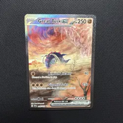 Pokemon TCG Card Great Tusk ex 246/198 SV01: Scarlet & Violet Base Set Holo NM - Image 1