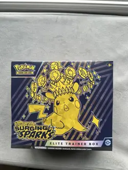Pokemon TCG Scarlet & Violet Surging Sparks ETB Elite Trainer Box New And Sealed - Image 1