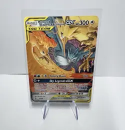 Pokemon TCG Moltres Zapdos Articuno GX 44/68 Tag Team Holo Card Mint Condition - Image 1