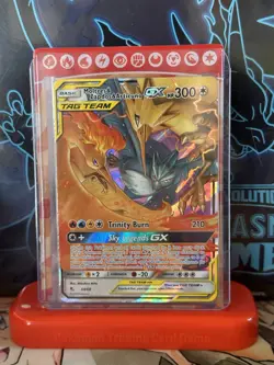 Pokemon TCG Moltres Zapdos Articuno GX Holo Card 44/68 -Hidden Fates - Image 1