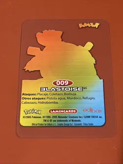 Blastoise 009 Pokemon Lamincards Edibas 2005 - Image 2