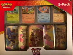 Pokemon Scarlet & Violet 151 5-Pack of Mini Tins and 4 Promos-Costco Bundle -New - Image 1
