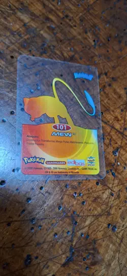Mew 101 Pokemon Lamincards Edibas - ESP - EXC Rare Card - Image 2