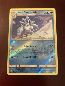 Alolan Sandslash 29/156 Sun & Moon SM Ultra Prism Reverse Holo Pokemon TCG Card - Image 1