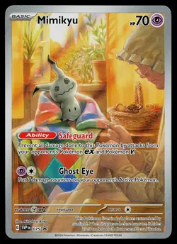 Pokemon Card - Mimikyu Scarlet & Violet Promo 075 Holo Illustration Rare - Image 1