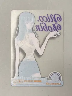 Nico Robin - 007 - One Piece Morinaga Daikaizoku Style Card Clear Plastic - Image 2