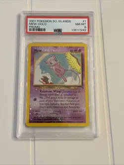 2001 Pokemon Southern Islands Mew Holo Promo Card PSA 8 NM-MT - Image 1
